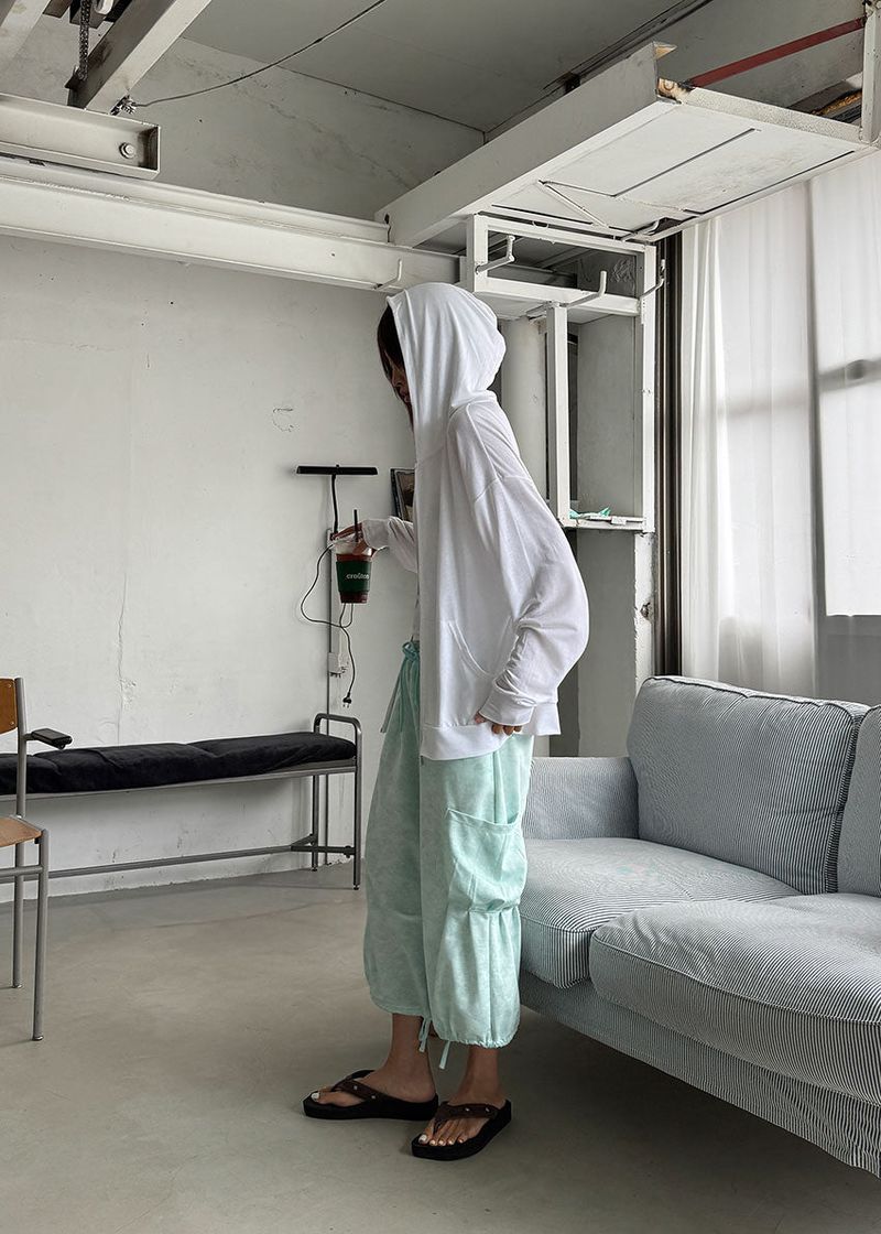 COOL LOOSE HOOD ZIP-UP