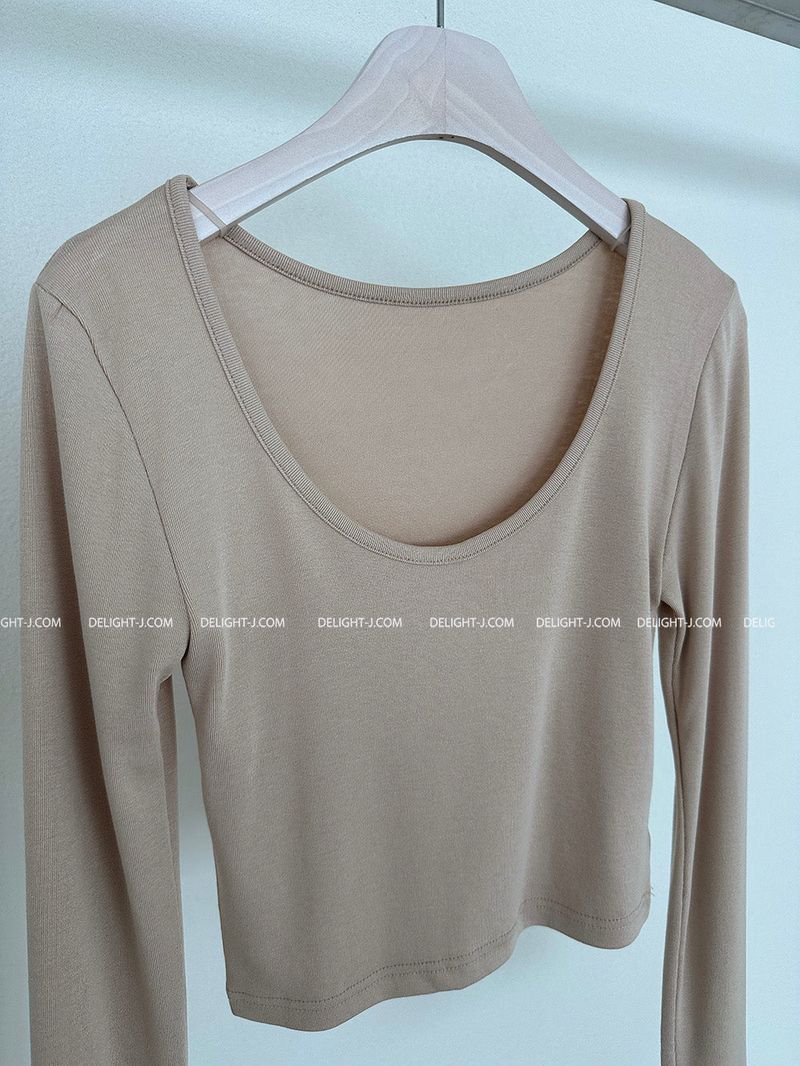 Basic Double-Sided Cropped T-shirt