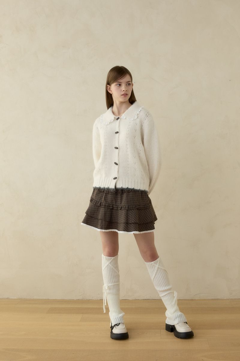 SOFT PUNCHING KNIT CARDIGAN