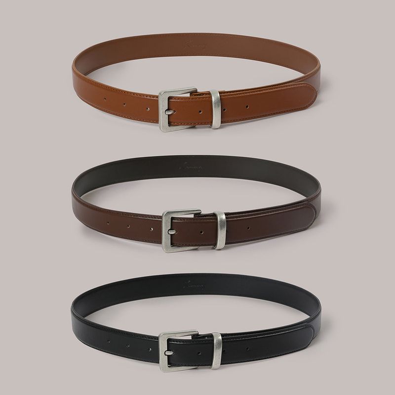30mm Square Silver Belt - 3 Color