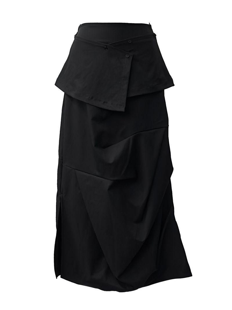 [set] from wrap long skirt (2color)