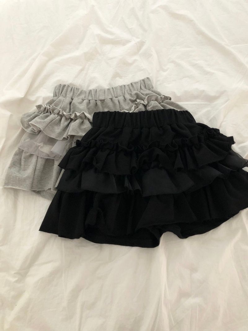 Terrycloth Ruffle Skirt