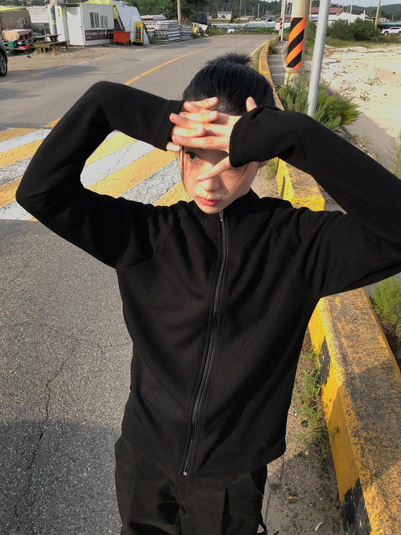  BASIC RAGLAN ZIP-UP