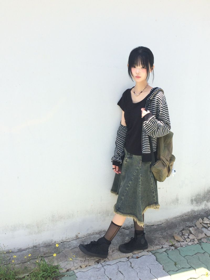 vintage two-tone backpack