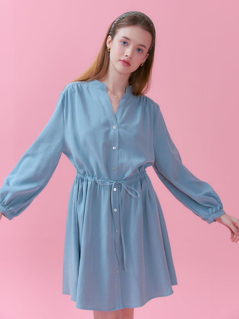 vem.ver（ベムバー）の「HENRY NECK STRING ONEPIECE_MINT（Dresses）」