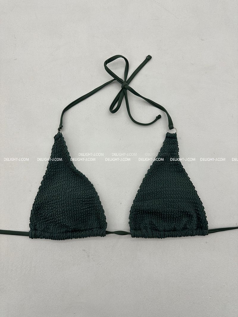 Ring point ribbed bikini