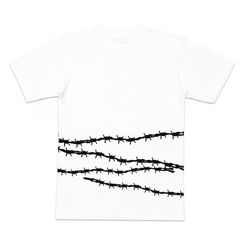 TZWORLDWIDE(トレッズワールドワイド)の「TZ BARBED WIRE SHORT SLEEVE WHITE(Tops)」