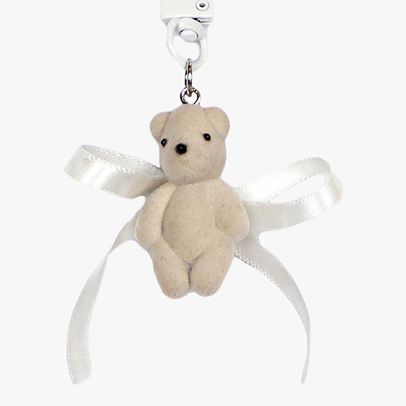 BACK RIBBON BEAR KEYRING