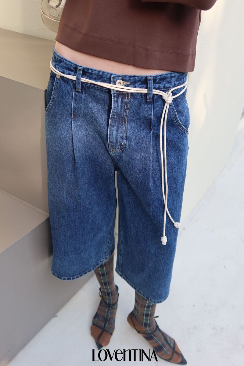 Loventina(ラヴェンティナ)の「PREPPY 3/4 DENIM_BLUE(Pants)」
