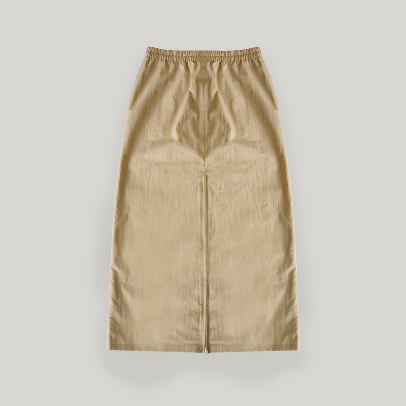 Butter Slit Nylon Zipper Skirt