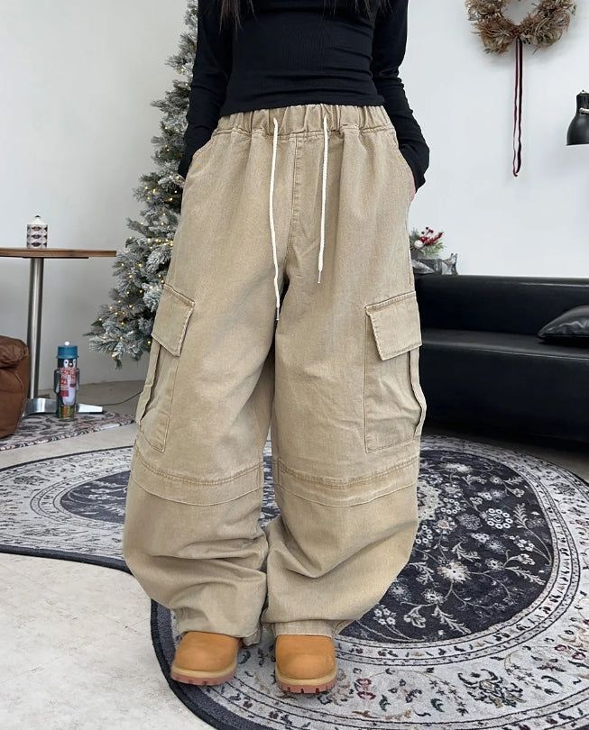 SATIIIZ（サティーズ）の「Reper Washed Balloon Cargo Pants（Pants）」