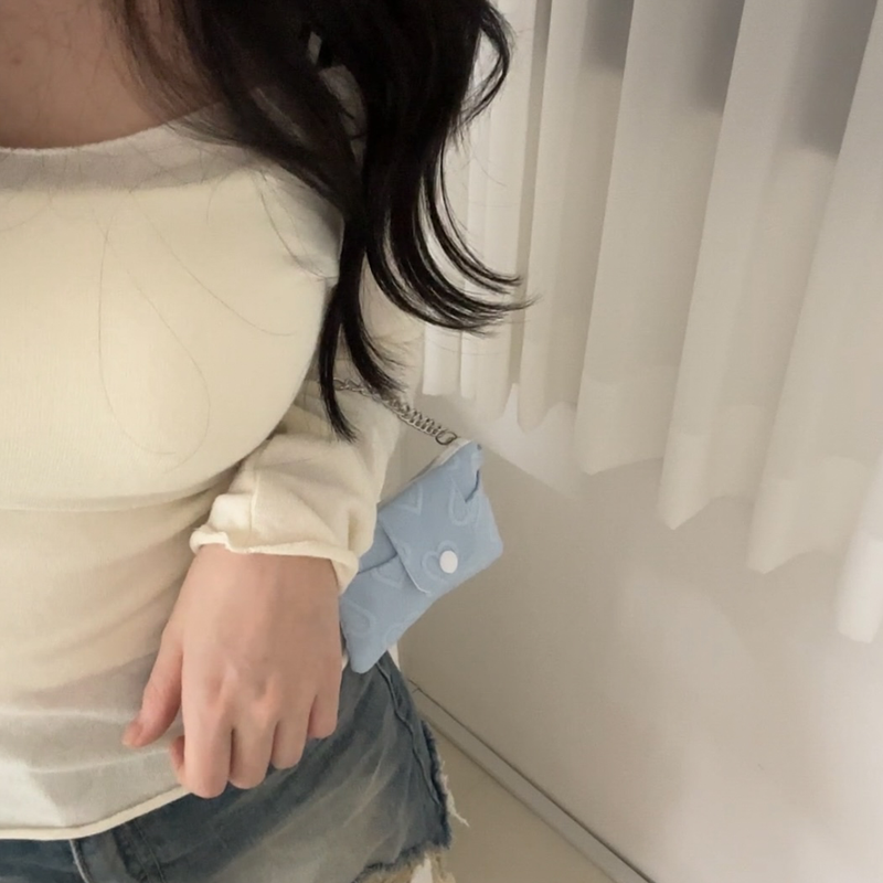 heart chain wallet bag_width (3color)