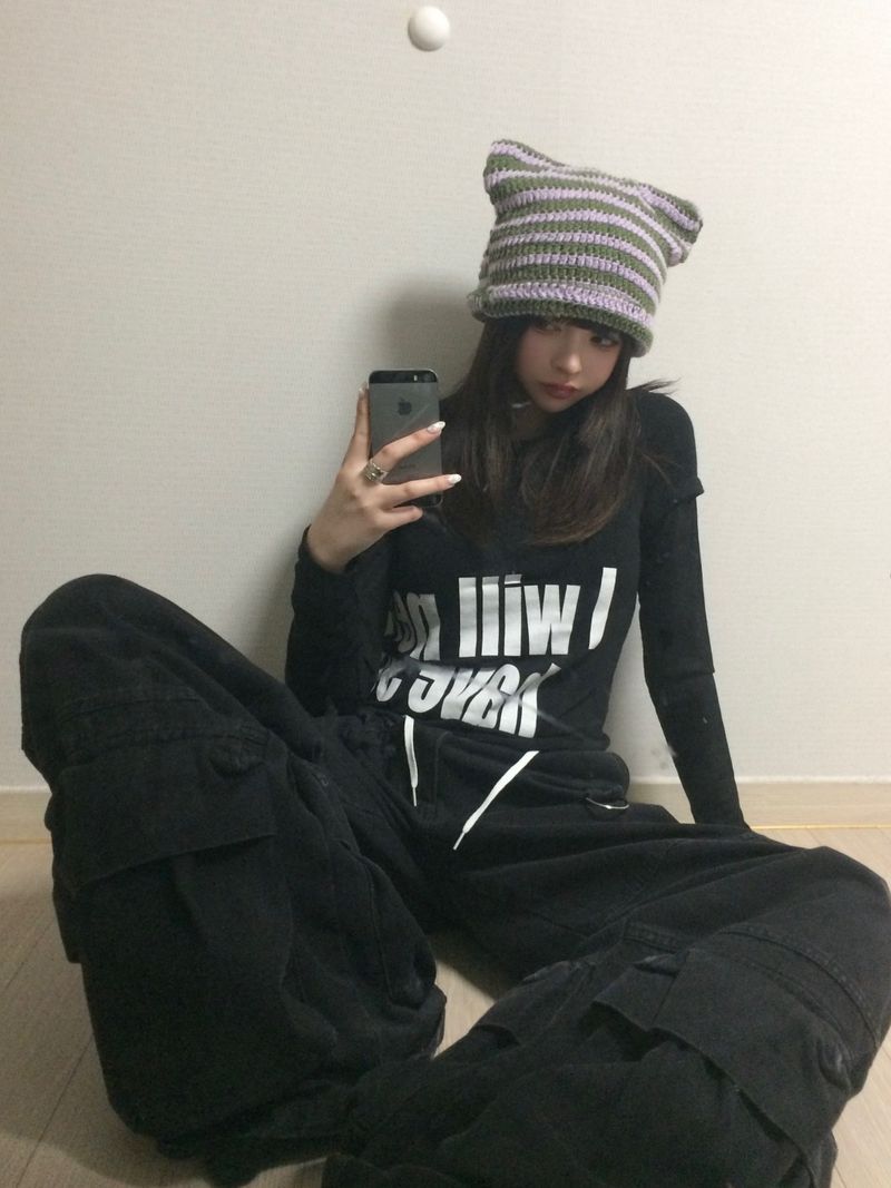 Bigsize cat beanie