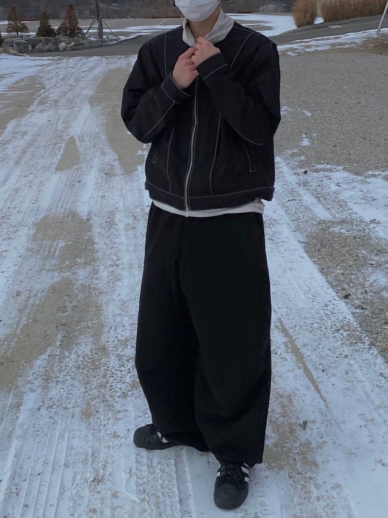 Pintuck Balloon Sweatpants 3C