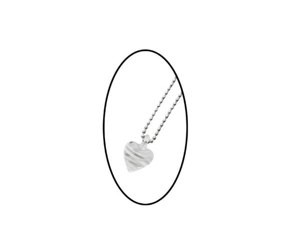 SWIRL HEART NECKLACE