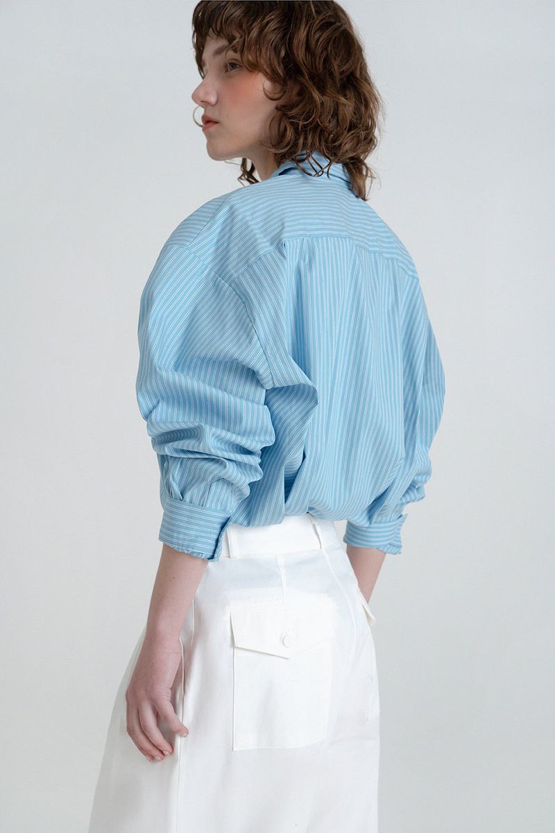 Blooming shirt_stripe blue