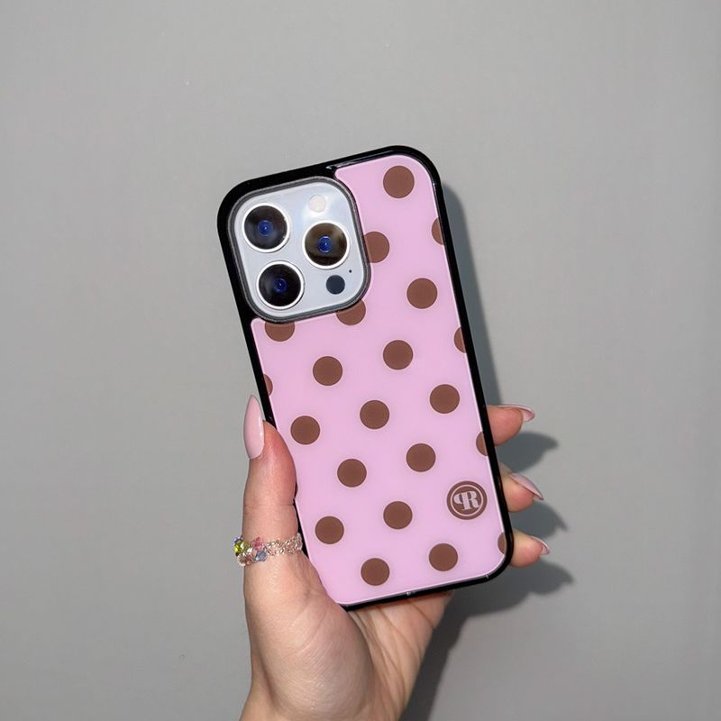 holypeachproject（ホリーピーチプロジェクト）の「[MADE] m dot. (strawberry caramel) glass bumper iPhone case（Smartphone Accessories）」