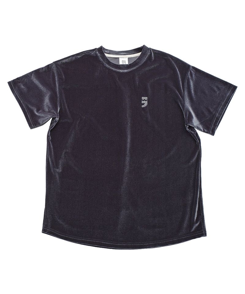 A NOTHING(アナッシング)の「ドロップショルダーベルベット 1/2 T (Charcoal)(トップス)」