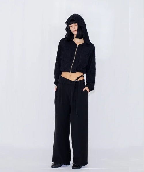 STRING WIDE TROUSERS