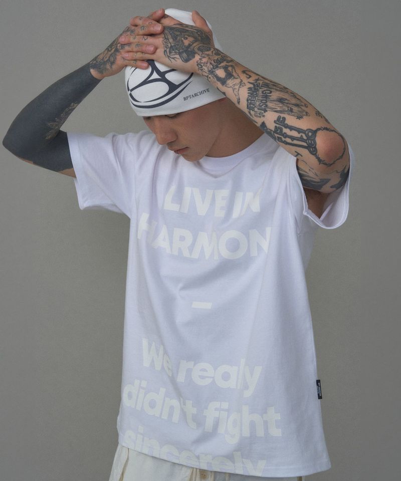 LIVE IN HARMONY TEE WHITE_WHITE