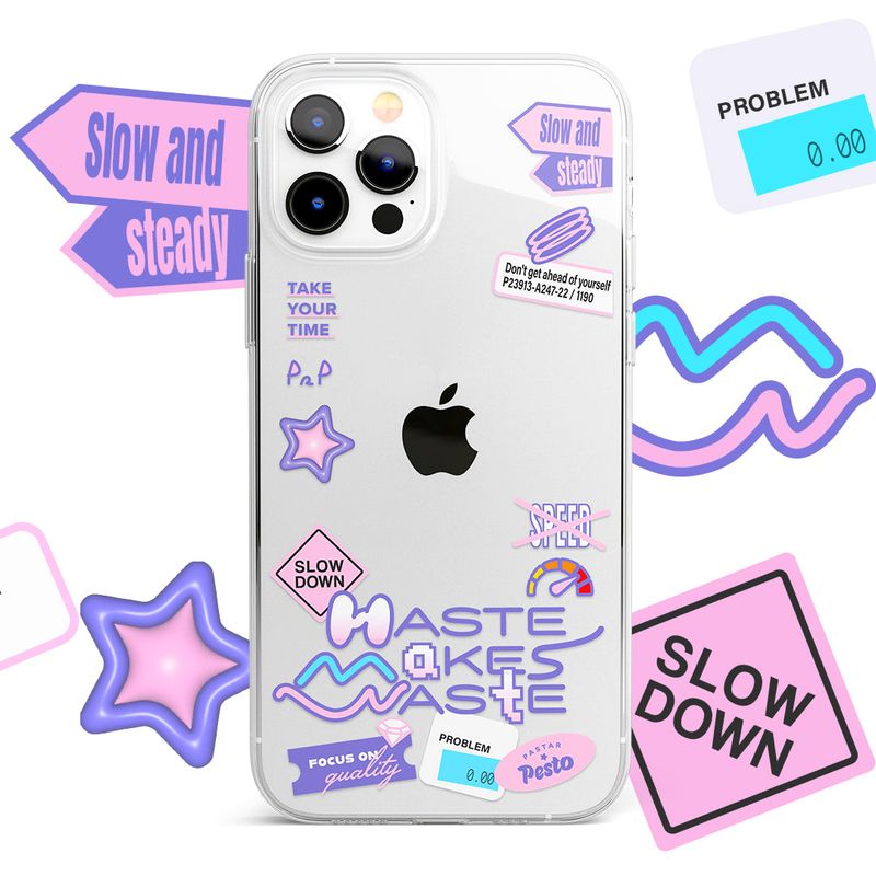 Pastar Pesto(パスターぺスト)の「【MADE】'Haste makes waste' Jelly hard Phone case(Smartphone Accessories)」