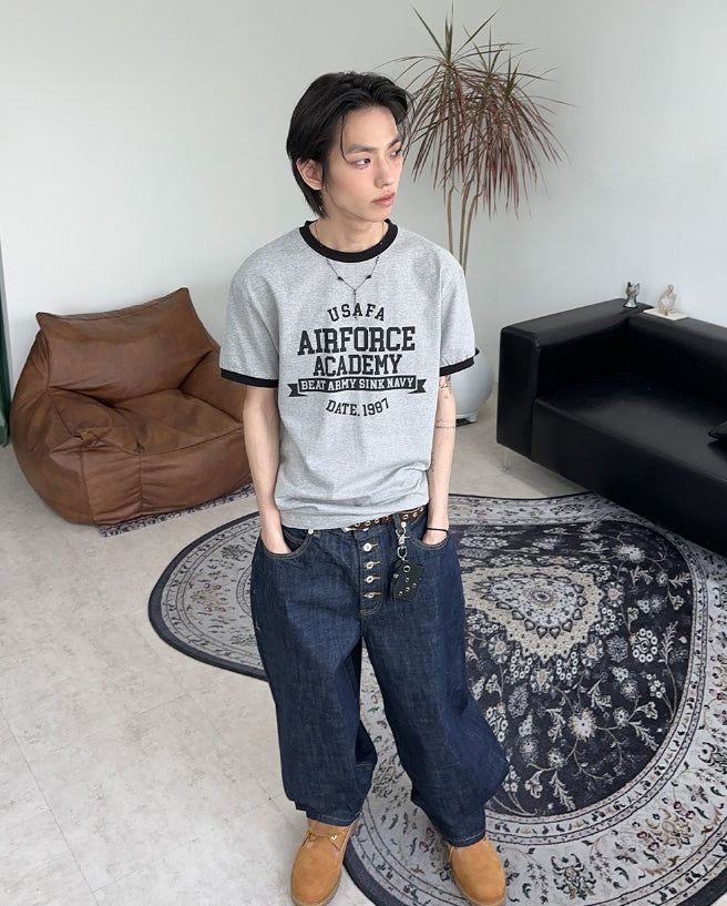 Dape embroidered fly denim pants