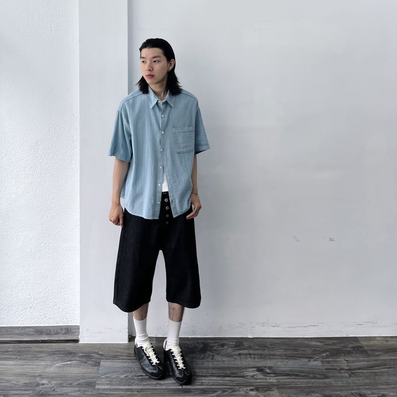 Vertical Line Boxy Shirt