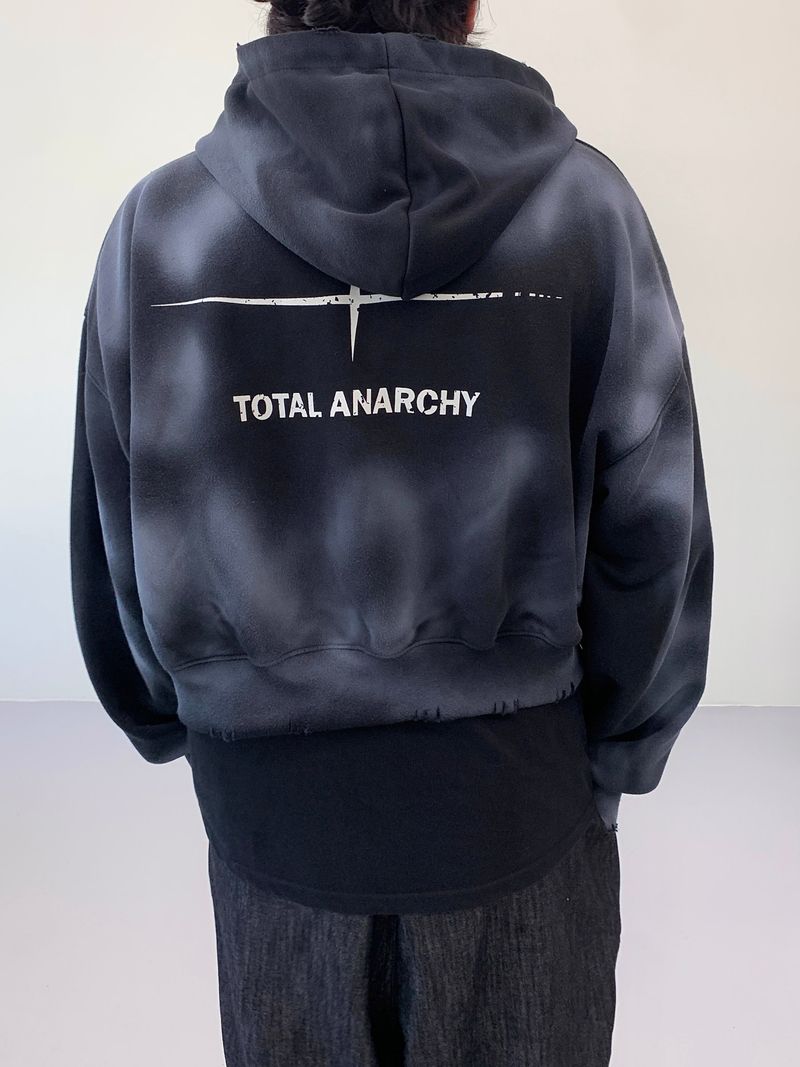 Unisex Tie Dye Over Hooded Zip-Up 2C