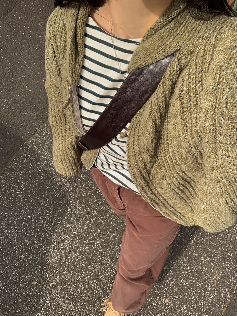 [MADE] Sorbet Twisted Knitted Hooded Cardigan