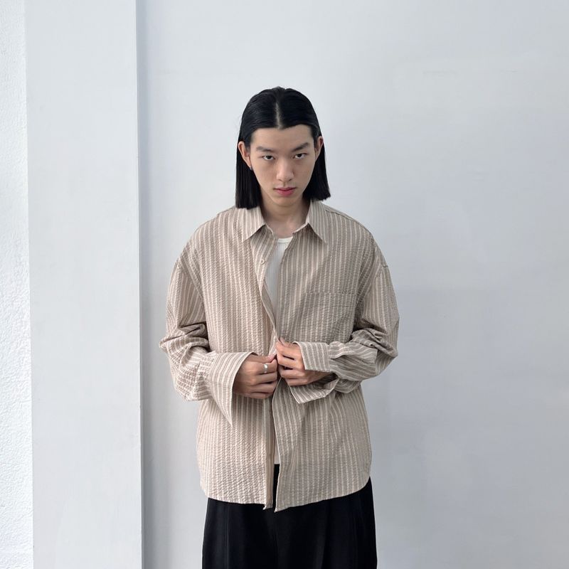 Textured Stripe Shirt