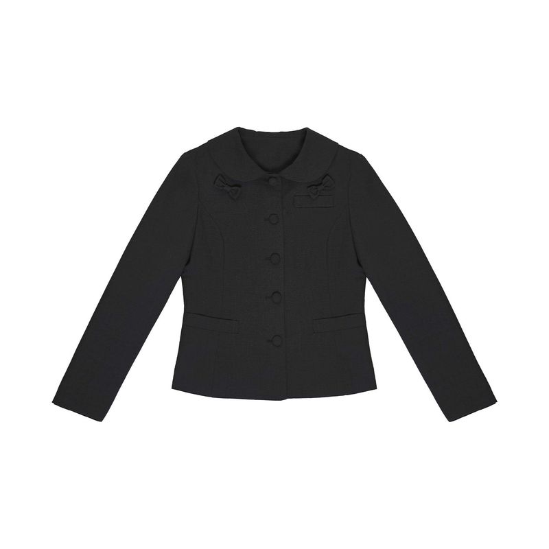 FIRST LOVE RIBBON JACKET - BLACK