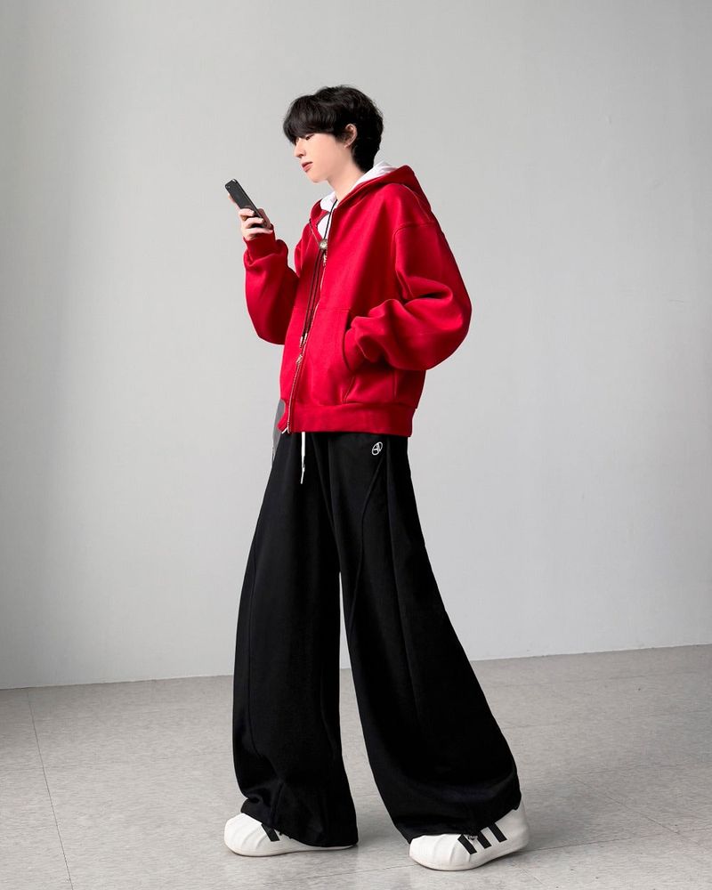 Bonded Crop Hood Zip-Up