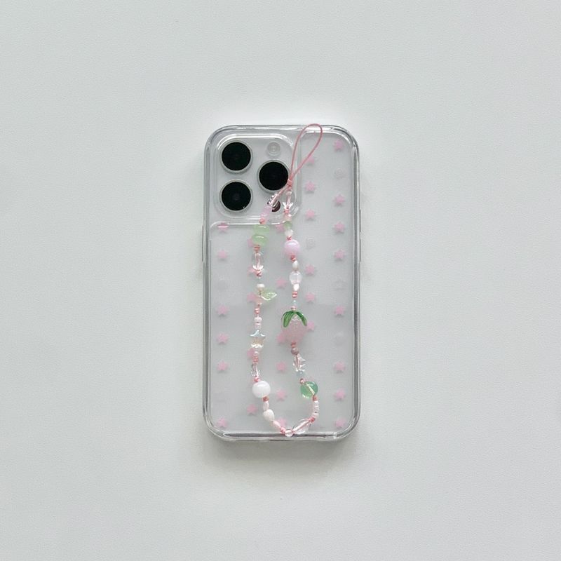 [jelly hard] swirl star case - pink