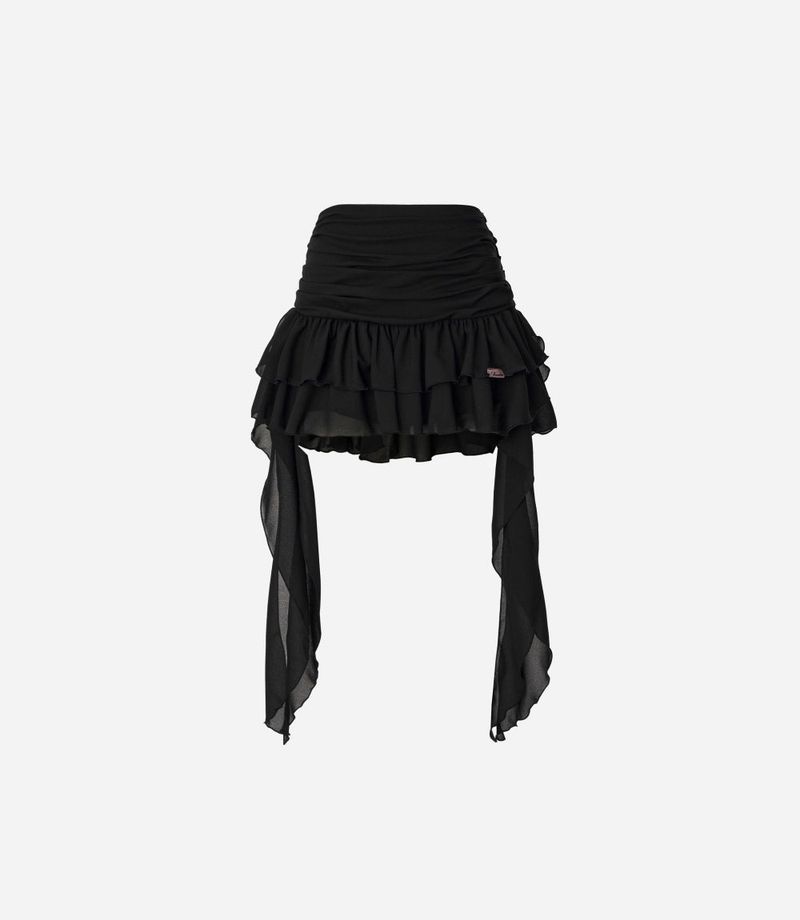 Tutu Chiffon Winged Shirred Skirt