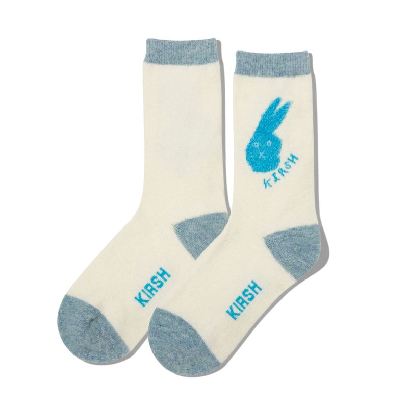 KIRSH（キルシー）の「WITTY BUNNY FACE WOOL SOCKS [LIGHT BLUE]（Fashion Accessories）」