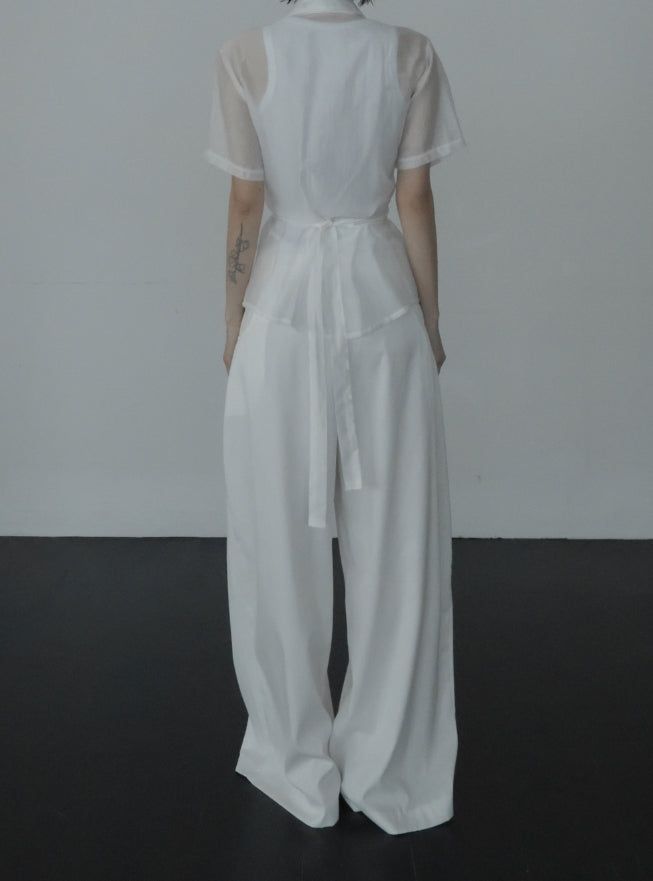 Curble Round Pocket Pintuck Pants