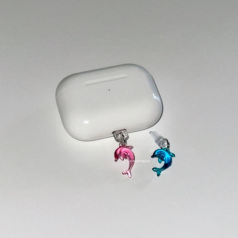 everything（エブリシング）の「[8 Pin] レジン ドルフィン プラグ キーリング（トイ/キーホルダー）」