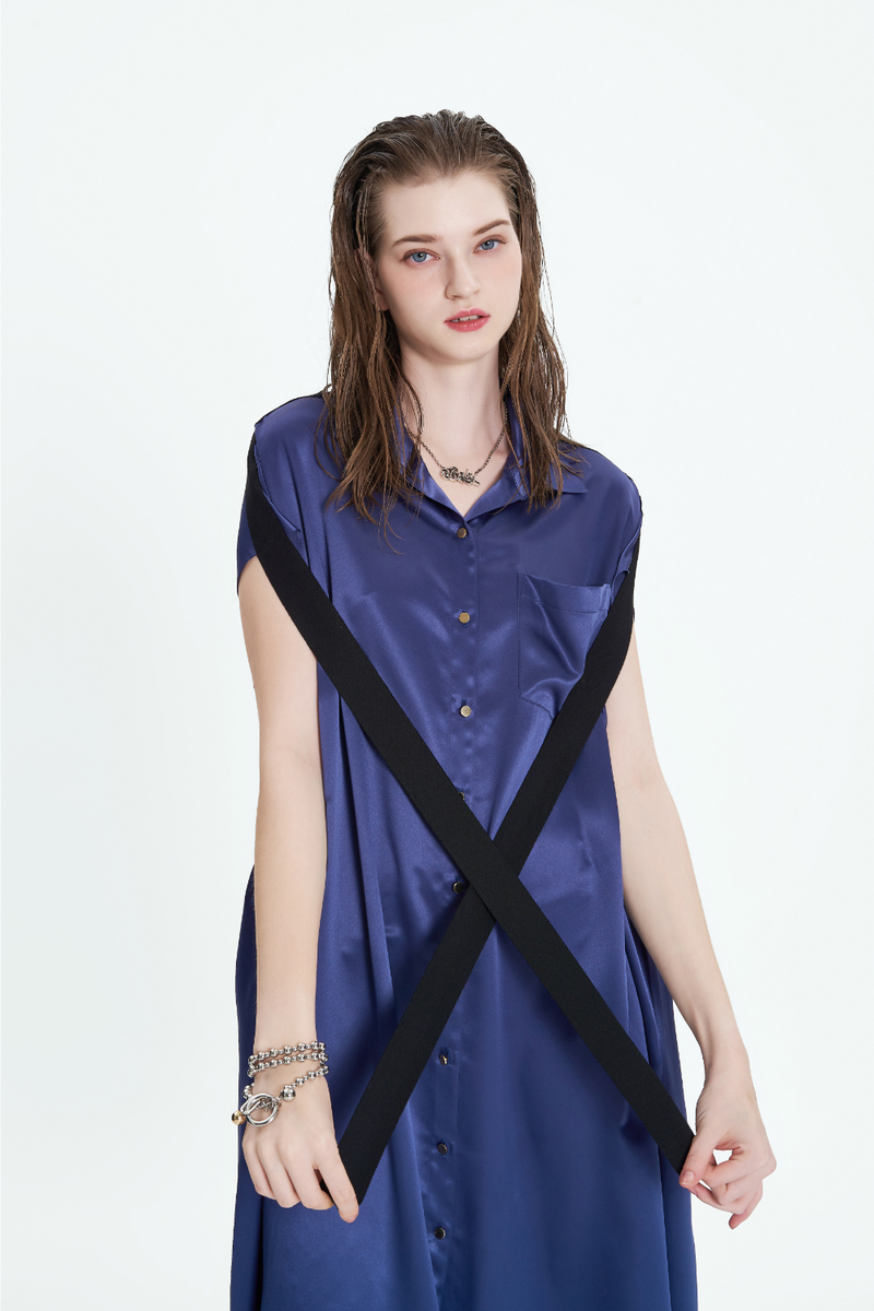 Ribbon Shirt Dress