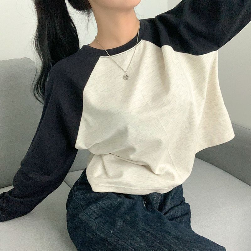 Nagrang Raglan Color Matching Sweatshirt