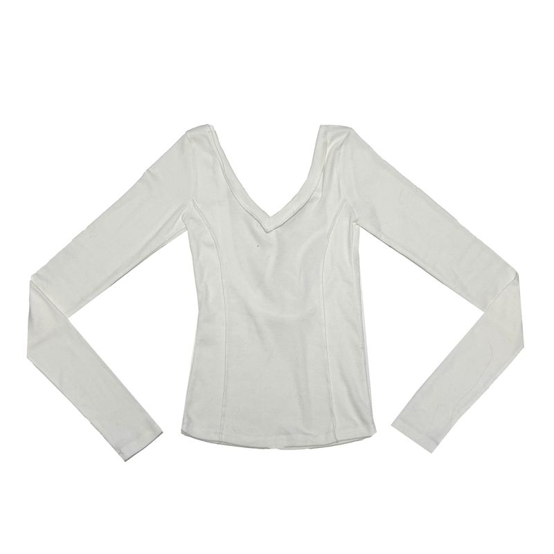 Back strap V neck T