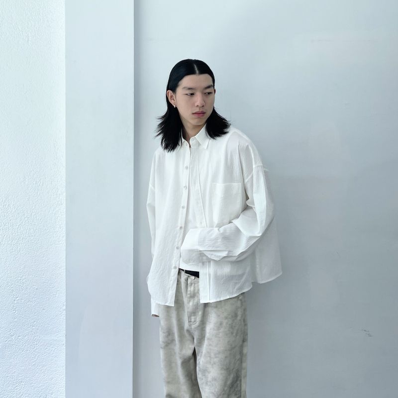Crinkle Surface Shirt