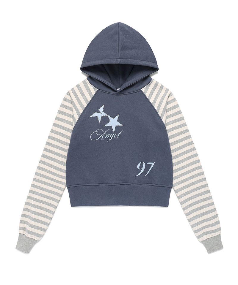 cavish（カビシ）の「W ANGEL TWIN STAR HOODIE NAVY(CV2FFFM402A)（Tops）」
