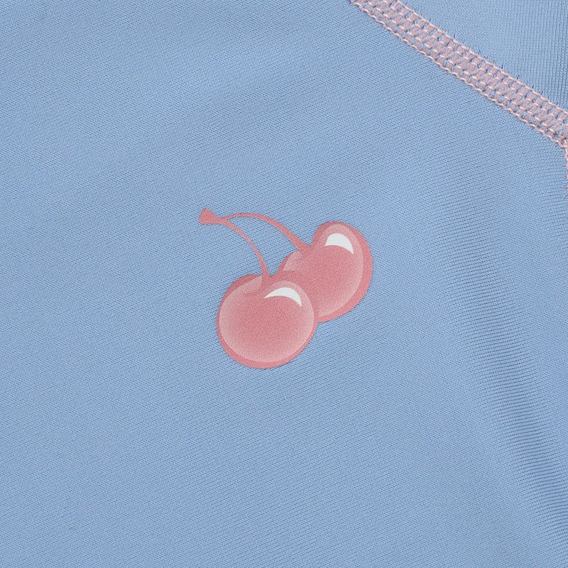 SMALL CHERRY ZIP-UP RASHGUARD [SKY]