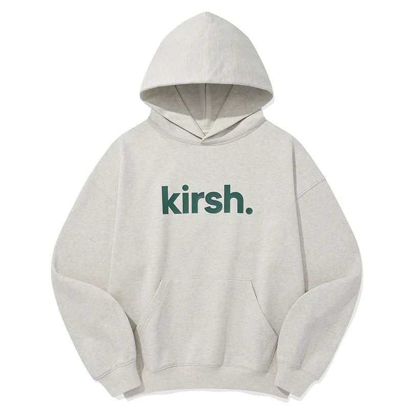 KIRSH（キルシー）の「KIRSH WORDING LOGO LOOSE FIT HOODIE - OAT MEAL （Tops）」