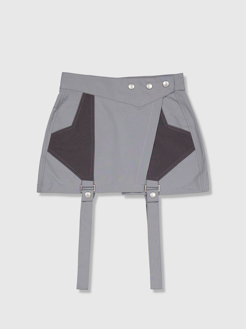 FULLOFSSUN(フルオブサン)の「Ghost In The Shell Convertible Skirts (Grey & Dark Grey)(Skirts)」