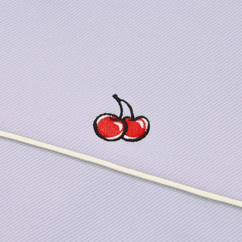 CHERRY LACE POINT CROP TRACK JUMPER [SKY]