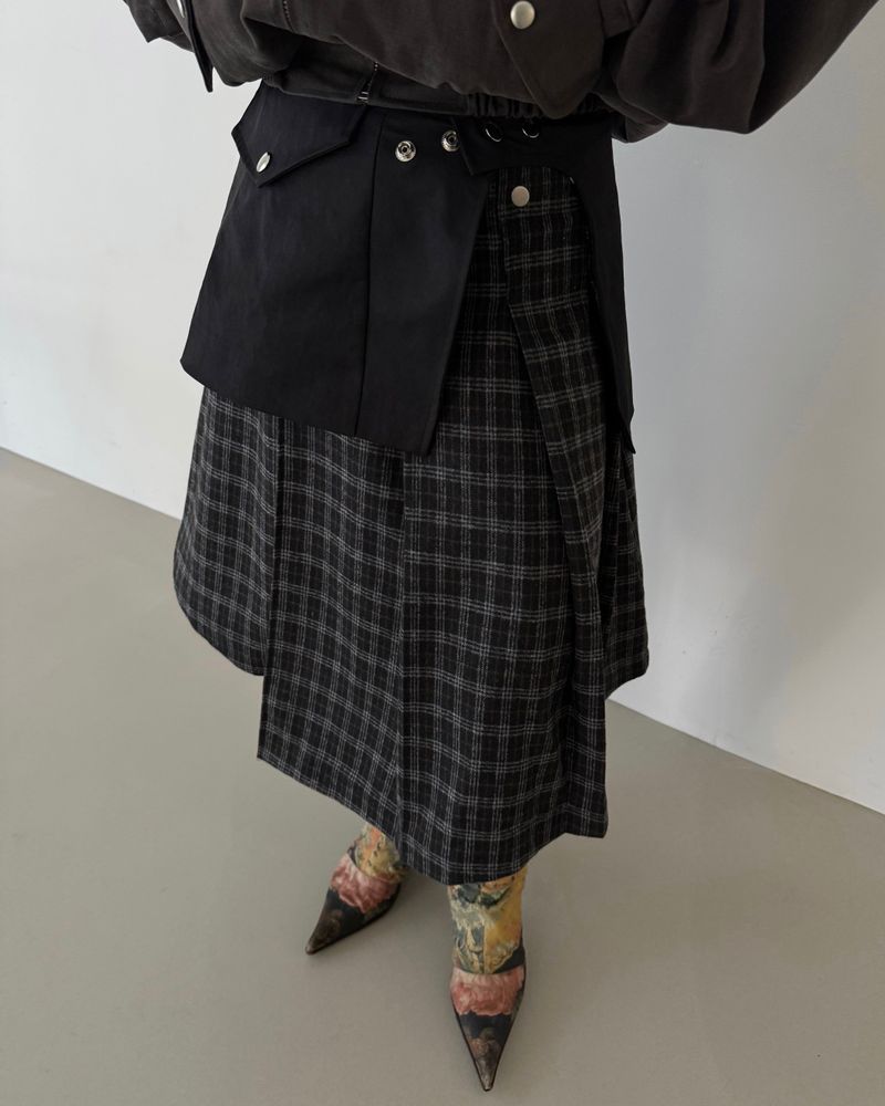 fungus(ファンガス)の「Layer Belt Skirt(Skirts)」