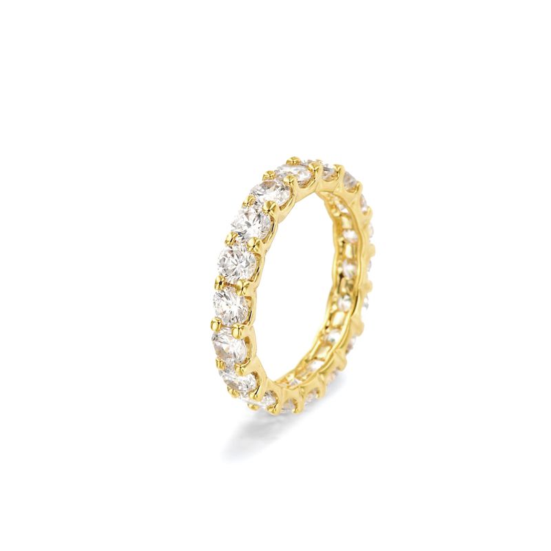 MACIER(マシール)の「3.5MM Prong Setting Tennis Ring (gold)(Accessories)」