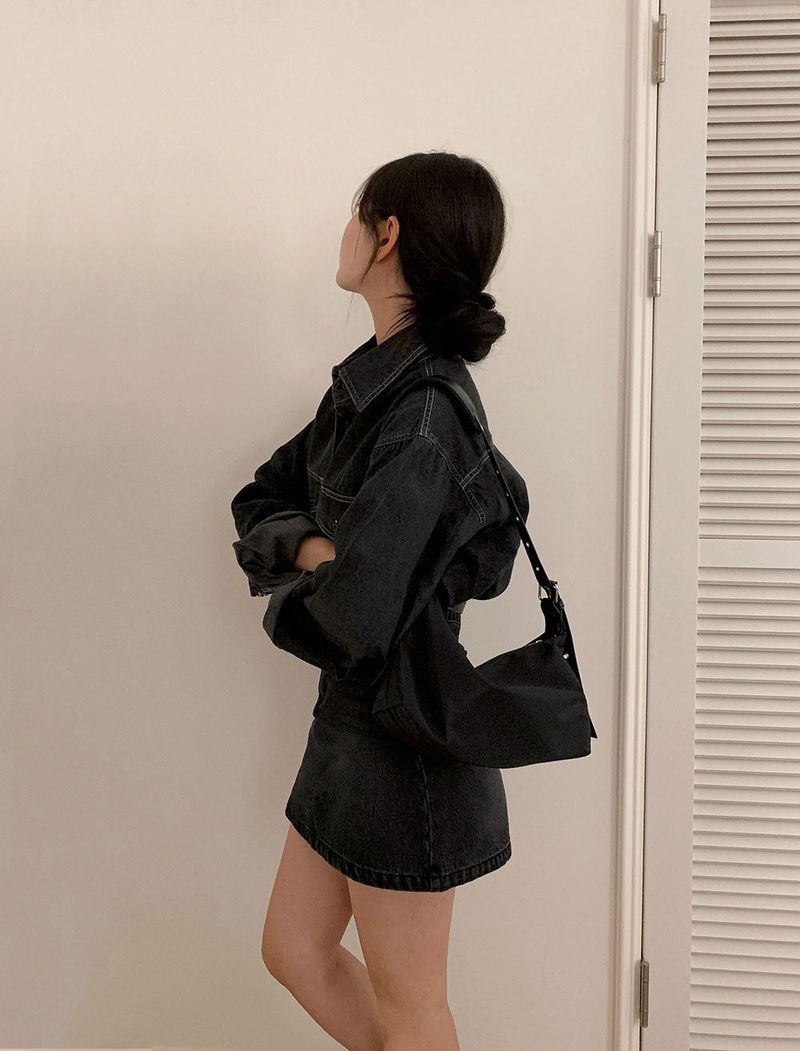 [2Type]Eyelet Shoulder & Cross Bag