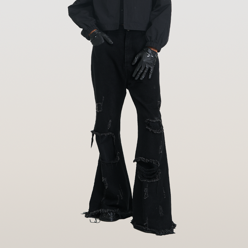 RELABEL 23AW Double Wash Ripped Jeans